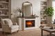 Sunny Designs™ Pasadena Buckskin/Marble White TV Console without Slate with Fireplace Option-1