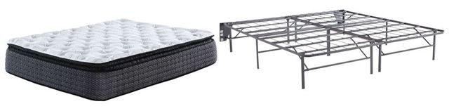 Sierra Sleep® by Ashley® Limited Edition 3-Piece 12" Hybrid Pillow Top and Better than a Boxspring Foundation King Mattress Set-0