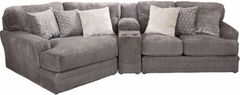 Jackson Furniture Mammoth 3-Piece Smoke Sectional Sofa