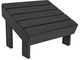 C R Plastics Modern Black Footstool-0