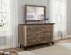 International Furniture Direct Antique Brown Dresser-1