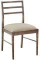 Bassett® Furniture Origins Phelps Fog Dining Chair with Cream Upholstered Seat-0
