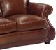 USA Premium Leather Furniture 9055 Alligator/Brandy Sofa-3