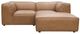 Moe's Home Collection Form Nook 3-Piece Sonoran Tan L-Shaped Modular Leather Sectional-1