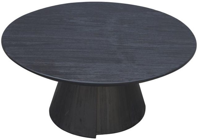Nest Home Collections Alex Matte Black Round Coffee Table-0