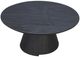 Nest Home Collections Alex Matte Black Round Coffee Table-0