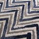 Furniture of America® Griswold Blue/White Zigzag Ottoman-2
