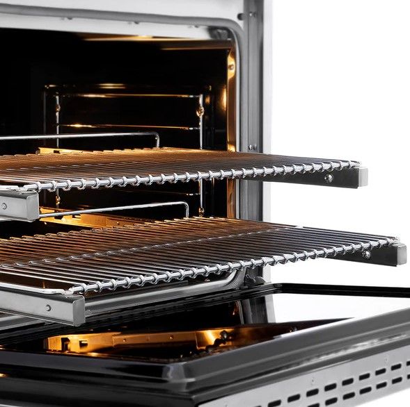 ZLINE Paramount 36" 5.2 cu. ft. Satin Stainless Steel Paramount Dual Fuel Range with 6 Burner DuoPro™ Cooktop and Electric Convection Oven-2