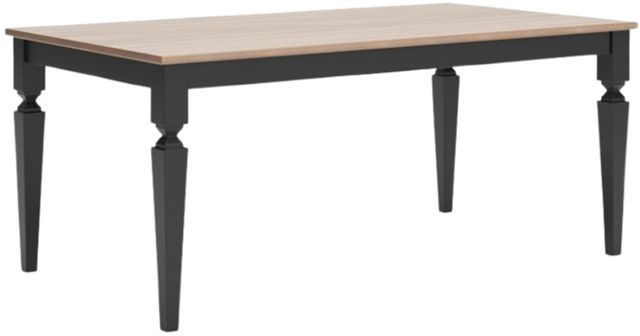 Signature Design by Ashley® Plazaton Grayish Brown Dining Table with Black Base-0