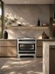 Ilve Décor 36” Graphite Matte Pro Style Dual Fuel Range with 6 Burners and Griddle-1