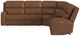 Flexsteel® Linden 6-Piece Caramel L-Shape Power Reclining Sectional-4