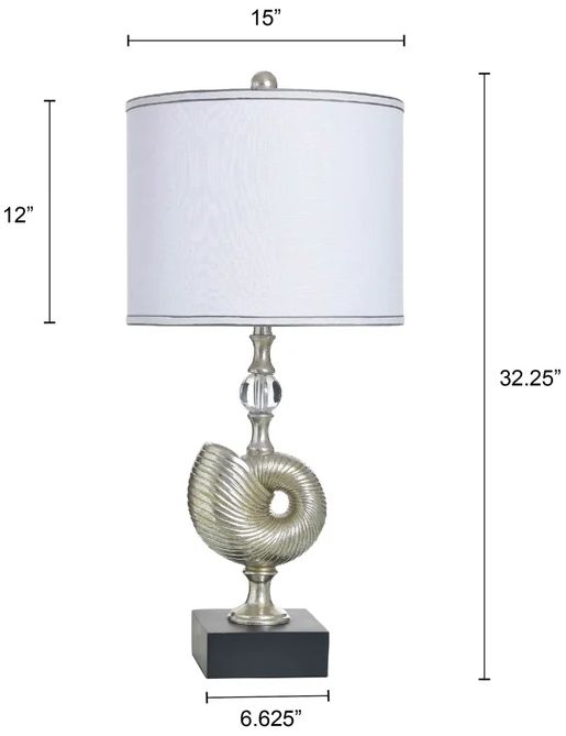Stylecraft Samobor Silver Table Lamp-2