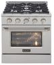 Kucht Professional KDF Series 30" Stainless Steel Pro Style Dual Fuel Range-0