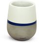 Le Present Belly Half/Half White And Blue 12" Planter-0