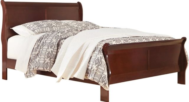 Signature Design by Ashley® Alisdair 2-Piece Dark Brown Queen Sleigh Bed Set-1