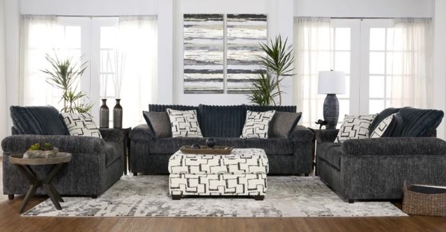 Hughes Furniture® 19950 Galactic Charcoal Sofa-1