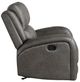 Homelegance® Pagosa Gray Rocker Manual Recliner-4