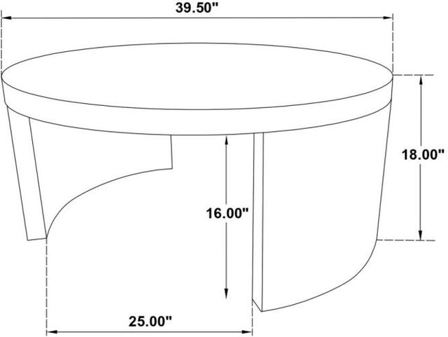 Coaster® Sweeney 2-Piece Dark Walnut Occasional Table Set-2