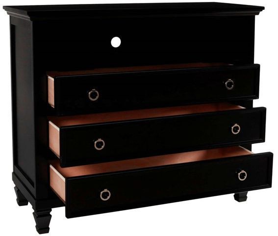 New Classic® Home Furnishings Tamarack Black Media Chest-3