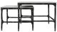 Coaster® Ebby 2-Piece White Nesting Coffee Table with Black Base Set-3