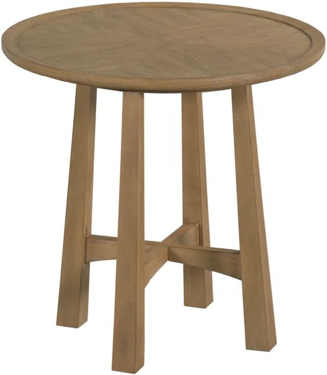 Hammary® Milo Butterscotch Round End Table-0