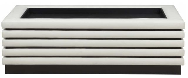 Meridian Furniture Rory Cream/Black Rectangular Coffee Table-2