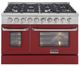 Kucht Professional KDF Series 48" Stainless Steel Pro Style Dual Fuel Range with Red Door-0