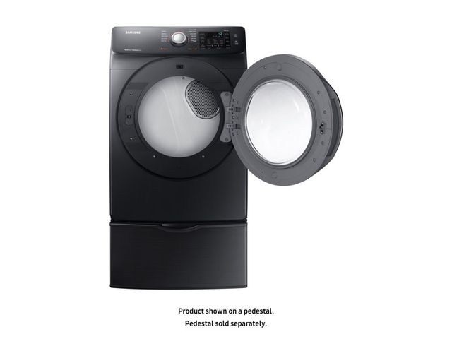 Samsung 7.5 Cu. Ft. Fingerprint Resistant Black Stainless Steel Front Load Electric Dryer-2