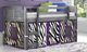 Donco Kids Louver Zebra/Antique Gray Youth Twin Loft Bed with Tent Kit-1