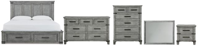 Signature Design by Ashley® Russelyn 5-Piece Gray Queen Storage Bed Set-0
