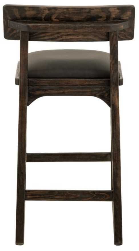 International Furniture Direct Balam Gray/Stained Dark Barstool-4