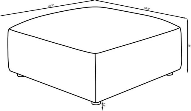 Coaster® Jennifer Grey Ottoman-2