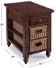 Magnussen Home® Cottage Lane Coffee Chair Side End Table-3