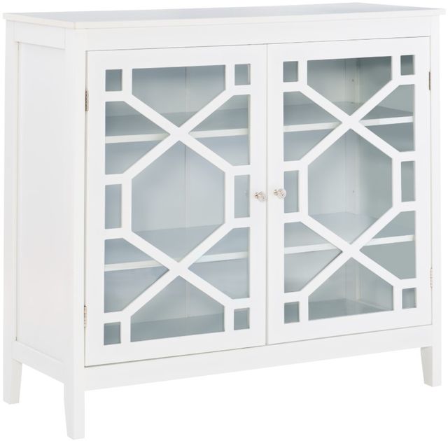 Linon Fetti White Large Cabinet-0