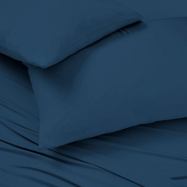 BEDGEAR® Ver-Tex Performance 4-Piece Navy Split King/Split California King Sheet Set-1