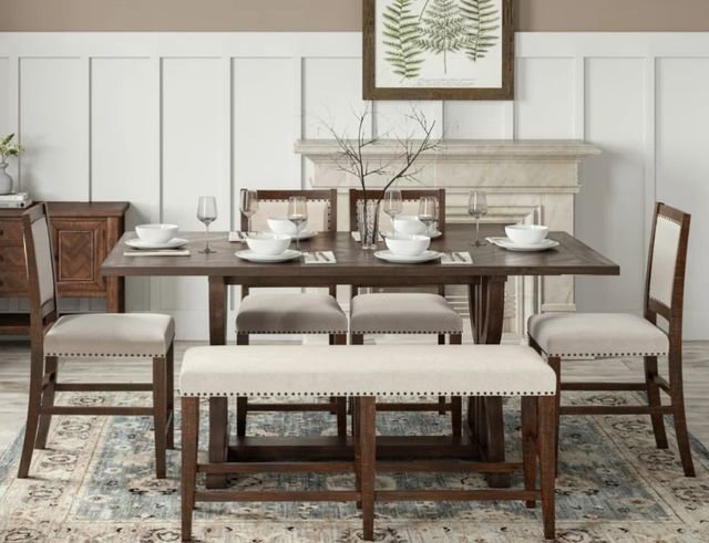 Jofran Inc. Fairview Beige/Oak Counter Stool-1