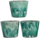 A & B Home 3-Piece Teal Terracotta Garden Planter Set-0