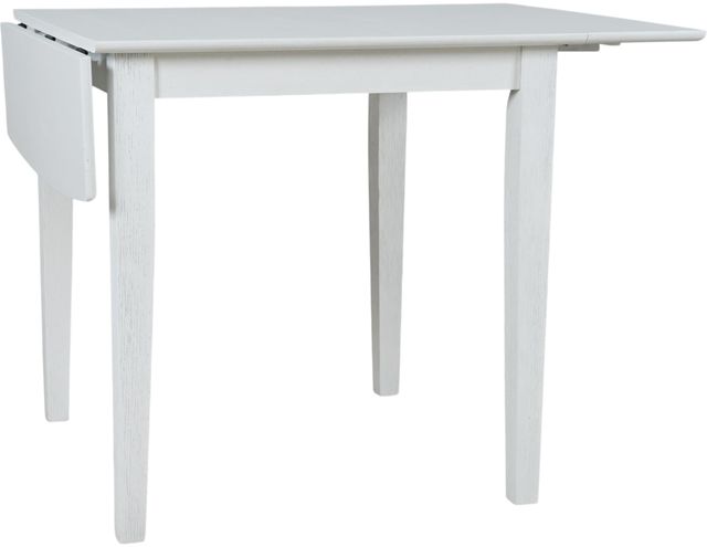 Jofran Inc. Eastern Tides Brushed White Drop Leaf Dining Table-2