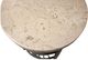 Riverside Furniture Capri Alabaster Travertine Round Side Table with Black Base-2