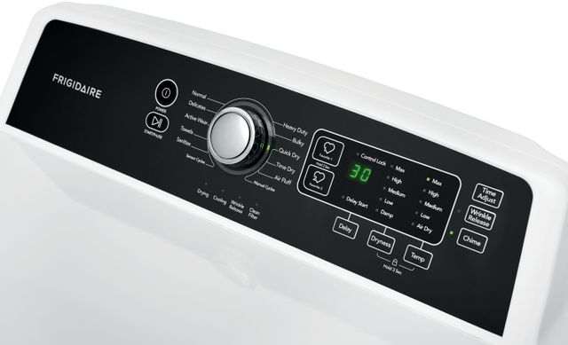 Frigidaire® 6.7 Cu. Ft. White Gas Dryer-7