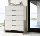 Bernhardt Foundations Light Shale/Linen Tall Drawer Chest-1