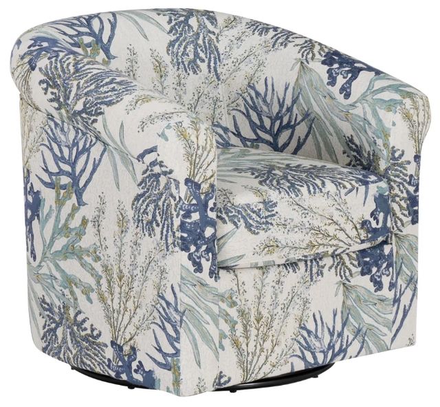 Powell® Adella Blue Ocean Swivel Chair-0