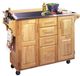 homestyles® General Line Natural/Stainless Steel Kitchen Cart-0