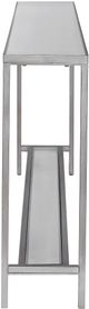 Uttermost® Hayley Glass Top Console Table with Antiqued Silver Frame-4