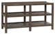 Signature Design by Ashley® Kallenny Gray Sofa Table with Brown Frame-0