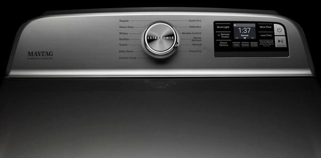 Maytag® 7.4 Cu. Ft. Metallic Slate Front Load Electric Dryer-3