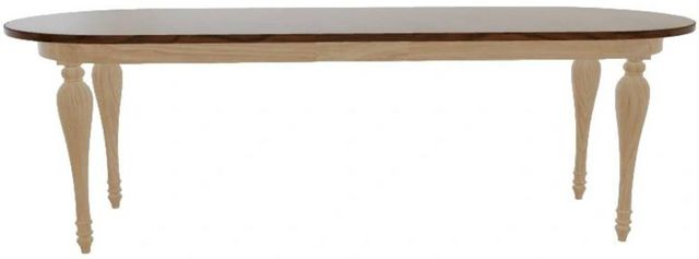 Mavin Customizable 84" Oval Extendable Dining Table with 12" Leaf-1