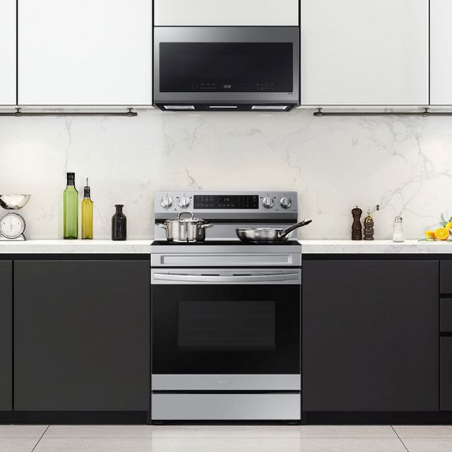 Samsung 30" Fingerprint Resistant Stainless Steel Freestanding Electric Range-12