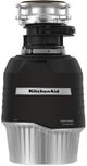 KitchenAid 0.75 HP Continuous Feed Black Garbage Disposal-0