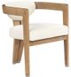 Meridian Furniture Carlyle Cream/Natural Dining Chair-0
